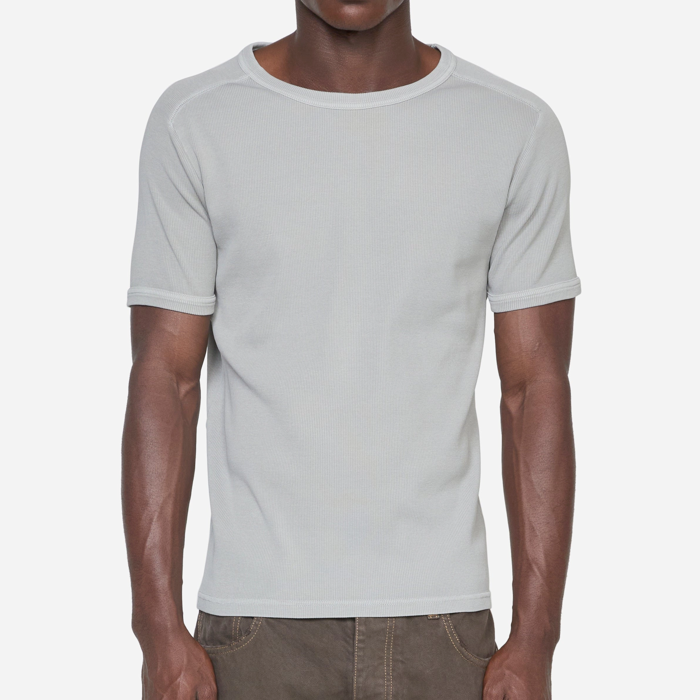 Rib T-Shirt Grey