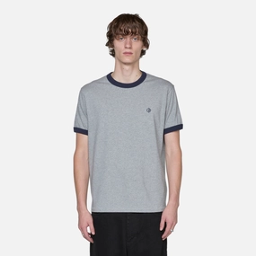 Ringer T-Shirt Heather Grey | Navy