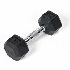 Rubber Hex Dumbbell - 10 lb