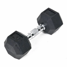 Rubber Hex Dumbbell - 20 lb