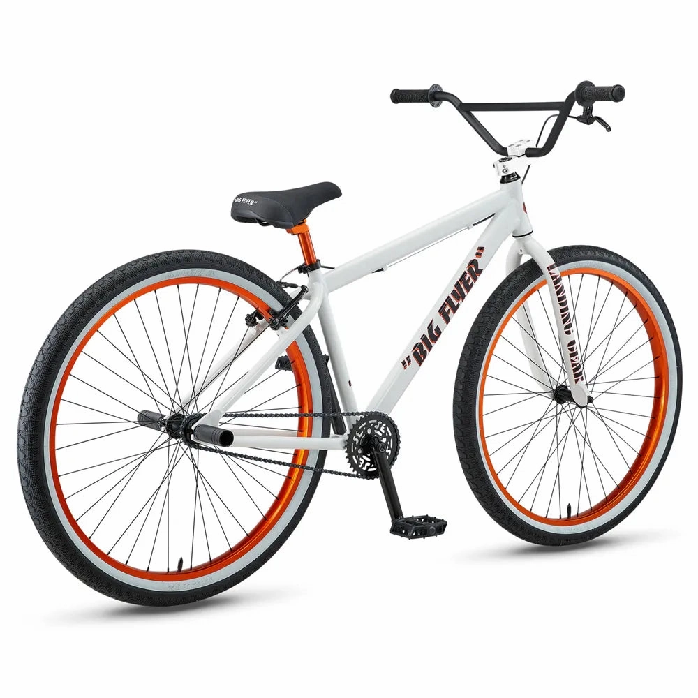 SE Bikes Big Flyer 29 BMX Bike White / Orange 2024
