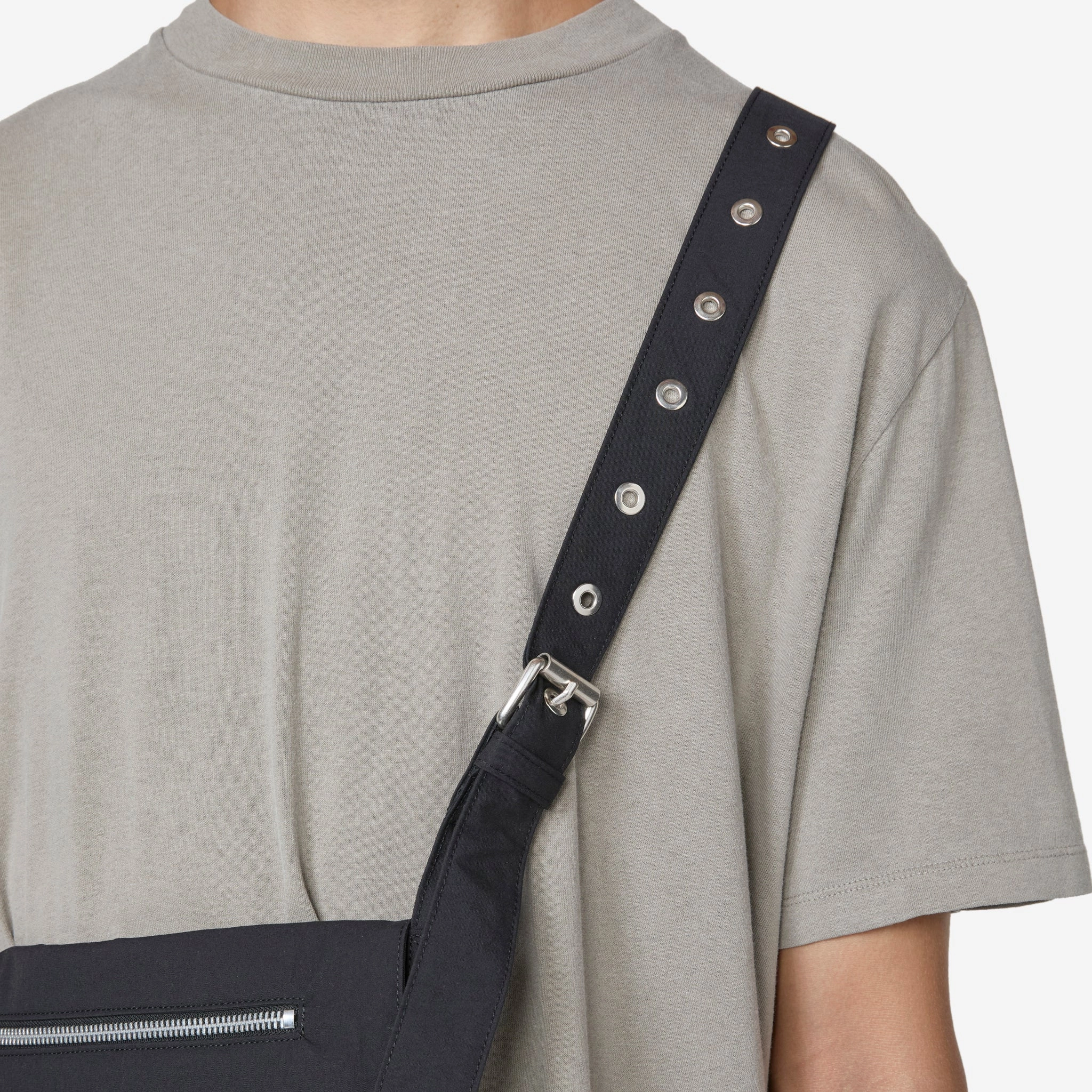 Slim Satchel Static Black Papyrus Poly