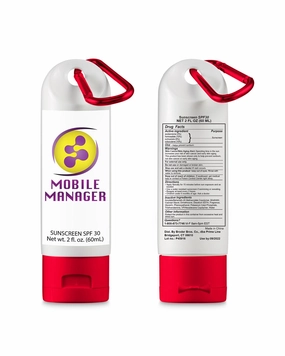Sunscreen With Carabiner 2oz