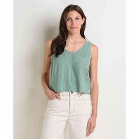 Toad & Co Women's Taj Hemp Button Back Tank