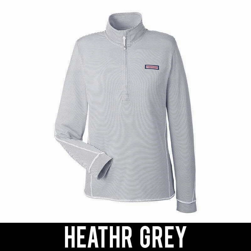 Vineyard Vines Ladies' Microstripe Sankaty Half-Zip Pullover