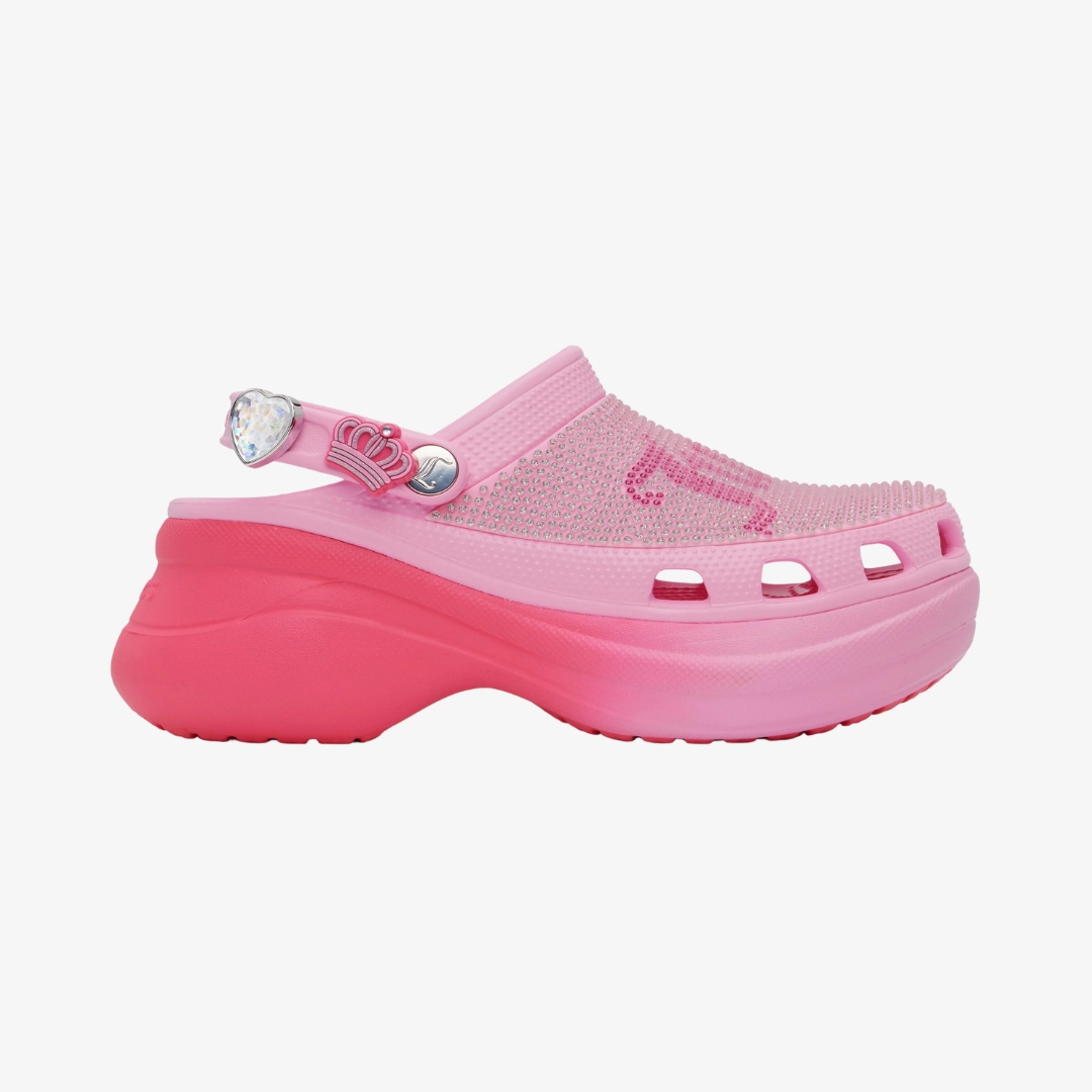 womens crocs x juicy couture clog (light pink)